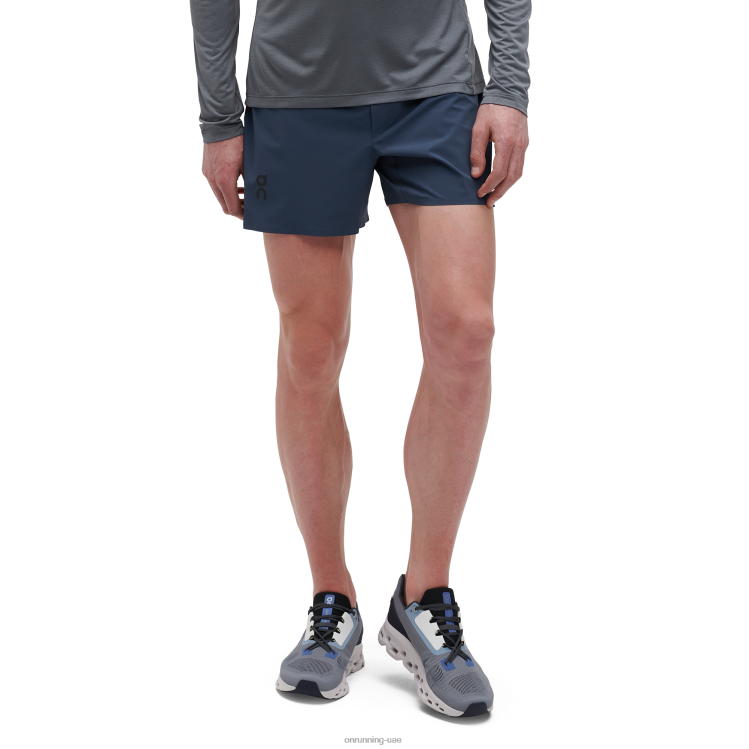 On Running رجال 5 شورت خفيف الوزن DH2TH930 الدنيم / أسود