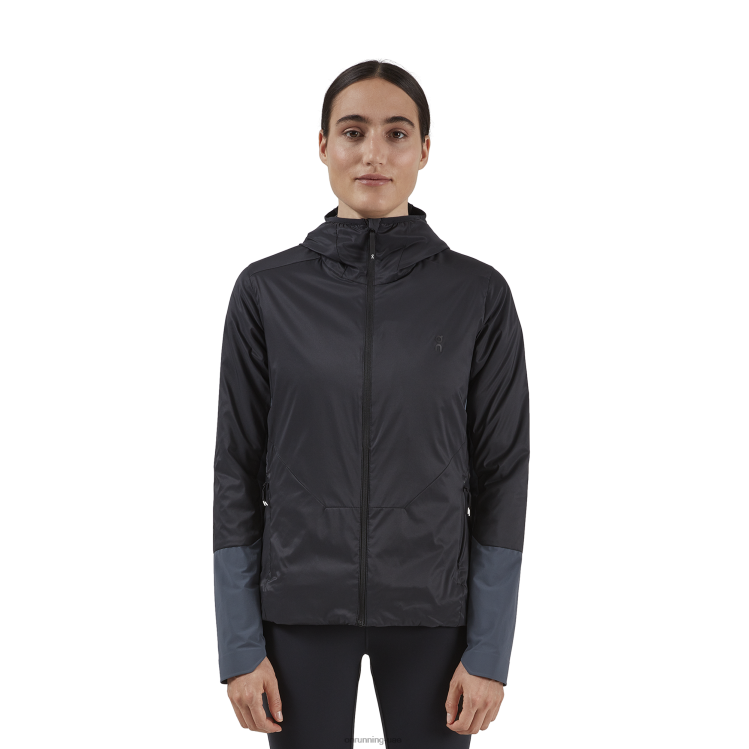 On Running نحيف سترة عازلة DH2TH116 اسود قاتم