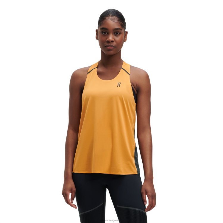 On Running نحيف خزان ر DH2TH125 مانجو/أسود