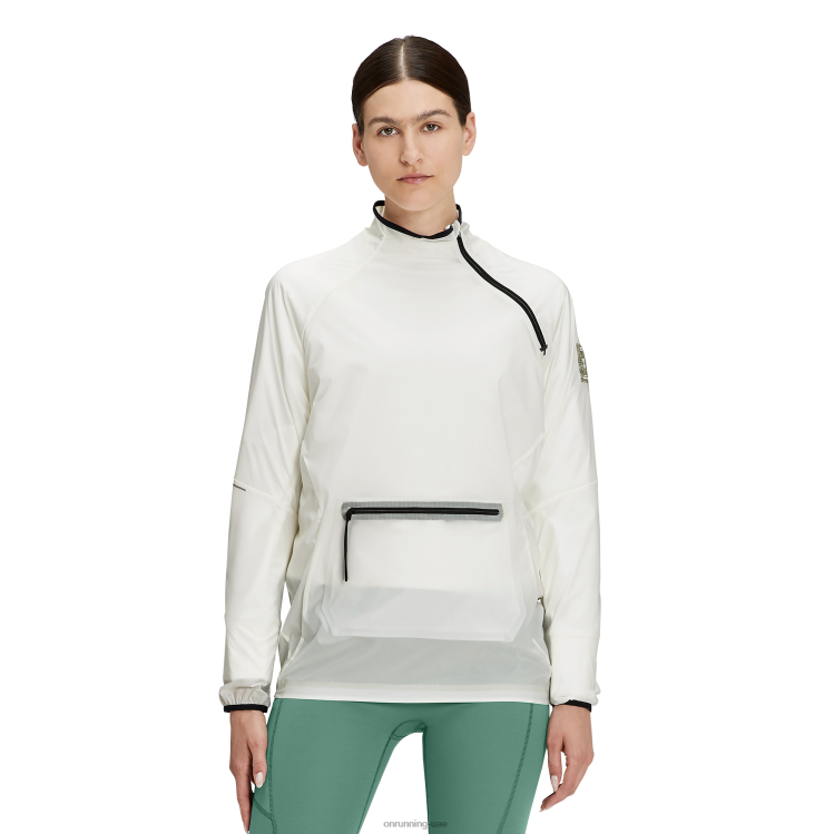 On Running نحيف سترة نشطة DH2TH139 أبيض غير مصبوغ