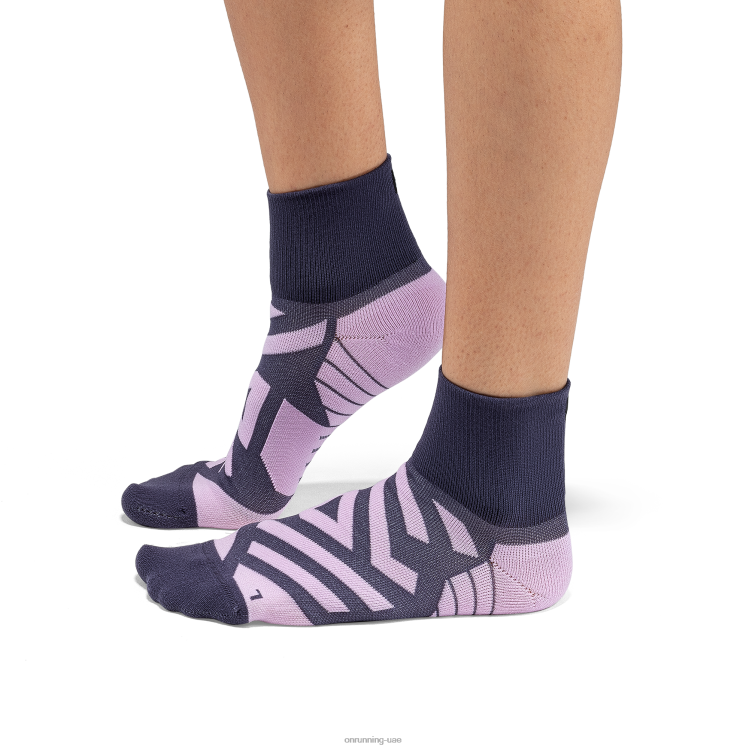 On Runningجورب متوسط ​​الأداء DH2TH209 الصوان/فيجي