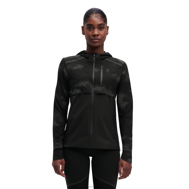 On Running نحيف سترة الطقس لوموس DH2TH442 أسود