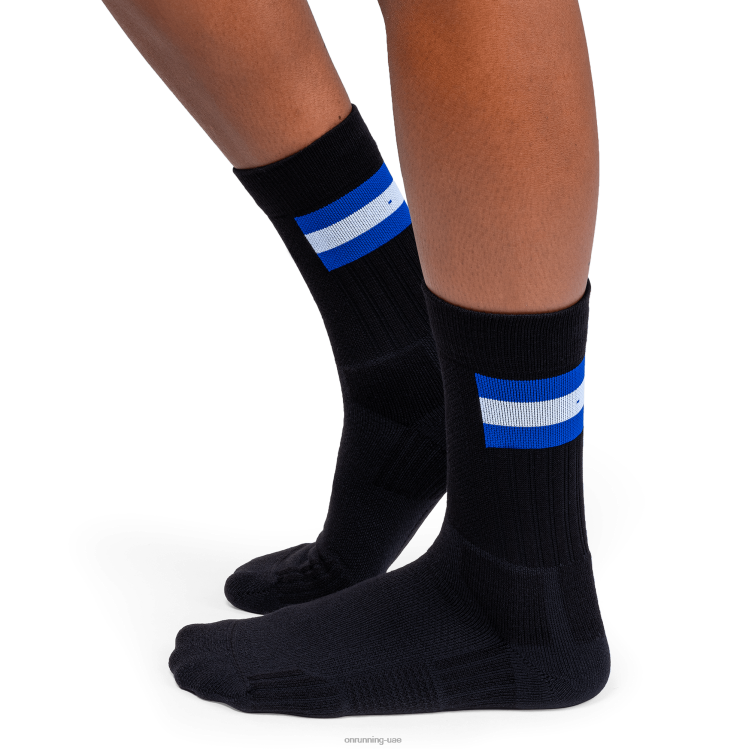 On Runningجورب التنس DH2TH494 أسود/نيلي