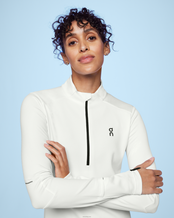 On Running نحيف قميص المناخ DH2TH59 أبيض غير مصبوغ