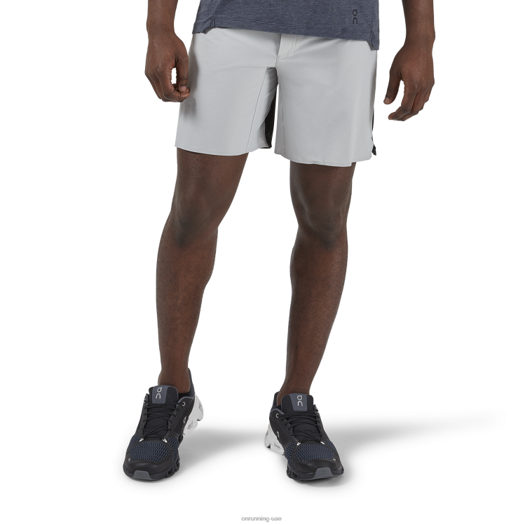 On Running رجال شورت خفيف الوزن DH2TH626 الجليدية / الأسود