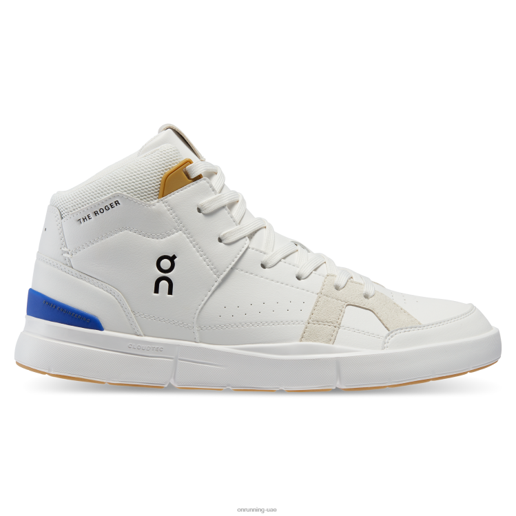 On Running رجال نادي روجر منتصف DH2TH671 أبيض/نيلي