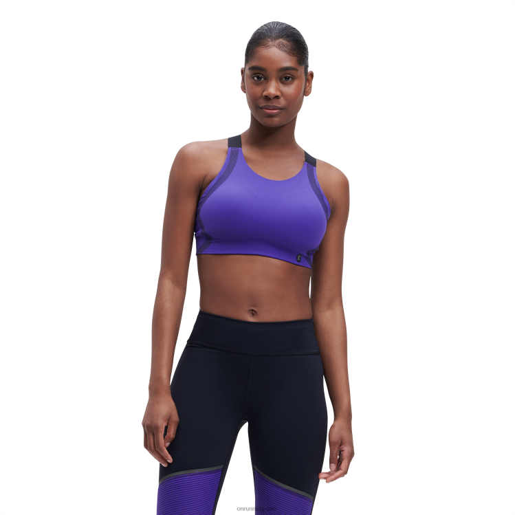 On Running نحيف حمالة صدر الأداء DH2TH83 الشفق / أسود