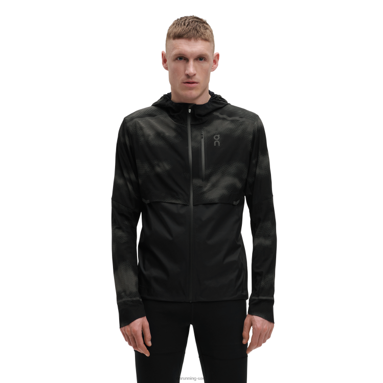 On Running رجال سترة الطقس لوموس DH2TH901 أسود