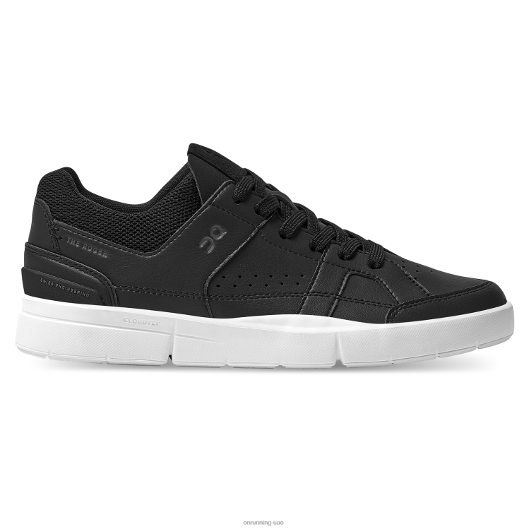 On Running رجال نادي روجر DH2TH922 أسود/أبيض