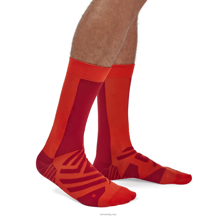 On Runningجورب عالي DH2TH969 الفلفل الحار / التوابل